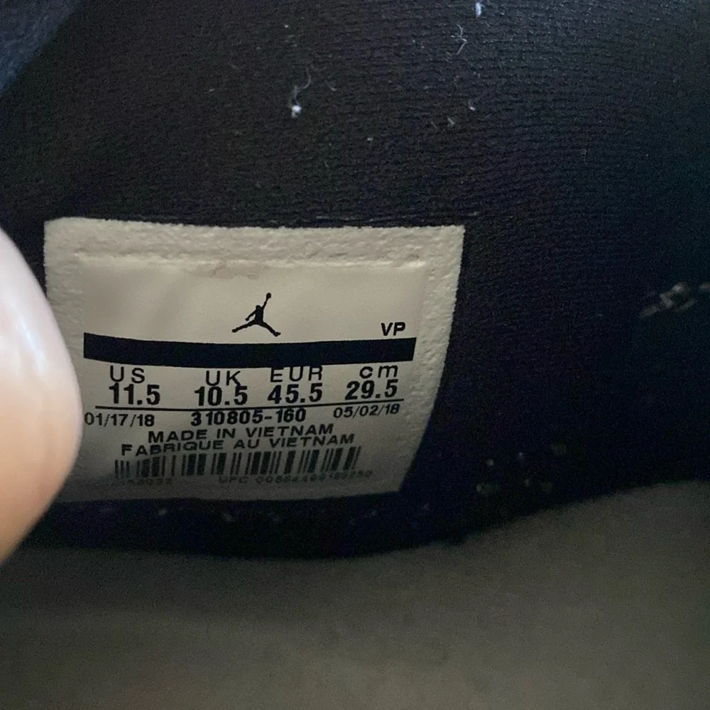 NIKE AIR JORDAN 10 Retro Westbrook Class of 2006 #310805-160 Size 11.5 Men’s